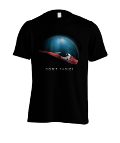 Don't Panic Tee, Starman T Shirt, Don't Panic T Shirt, Starman Tee